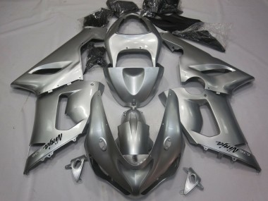 2005-2006 Silver Kawasaki ZX6R Motorcycle Fairings Canada