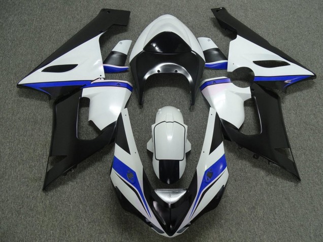 2005-2006 White Black Blue Kawasaki ZX6R Motorcycle Fairings Canada