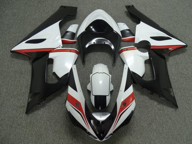 2005-2006 White Black Red Kawasaki ZX6R Motorcycle Fairings Canada