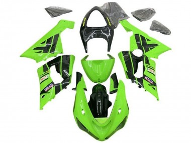 2005-2006 Light Green Black Castrol Kawasaki ZX6R Motorcycle Fairings Canada