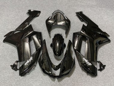 2007-2008 Black Kawasaki ZX6R Motorcycle Fairings Canada