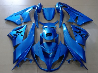 2007-2008 Metallic Blue Kawasaki ZX6R Motorcycle Fairings Canada