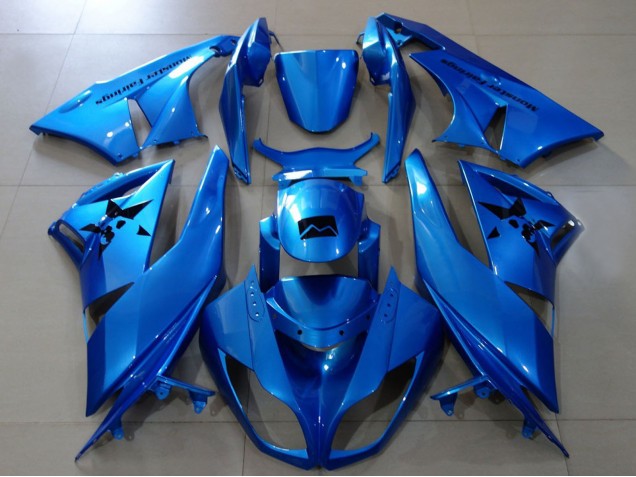 2007-2008 Metallic Blue Kawasaki ZX6R Motorcycle Fairings Canada