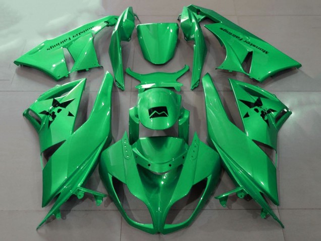 2007-2008 Metallic Green Kawasaki ZX6R Motorcycle Fairings Canada