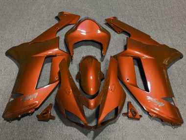 2007-2008 Orange Kawasaki ZX6R Motorcycle Fairings Canada
