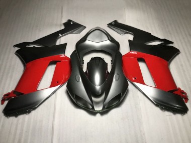 2007-2008 Silver Red Kawasaki ZX6R Motorcycle Fairings Canada