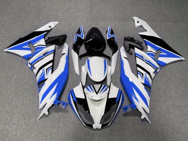 2007-2008 White Blue Black Kawasaki ZX6R Motorcycle Fairings Canada