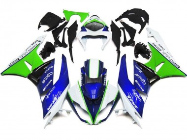 2007-2008 White Blue Green Black Kawasaki ZX6R Motorcycle Fairings Canada