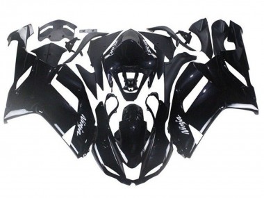 2007-2008 Glossy Black Kawasaki ZX6R Abs Motorcycle Fairings Canada