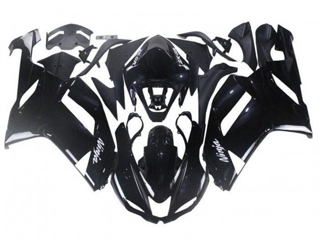 2007-2008 Glossy Black Kawasaki ZX6R Abs Motorcycle Fairings Canada