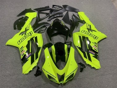 2007-2008 Neon Yellow Black Icon Kawasaki ZX6R Motorcycle Fairings Canada