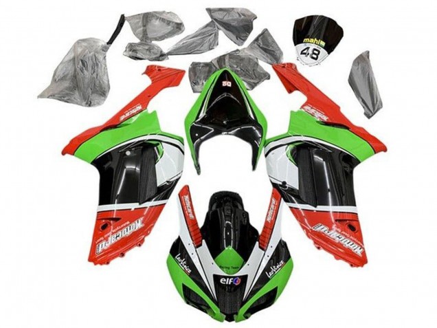 2007-2008 Red Green Black White Kawasaki ZX6R Motorcycle Fairings Canada