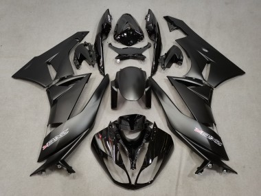 2009-2012 Matte Black Glossy Black White Red Kawasaki ZX6R Motorcycle Fairings Canada