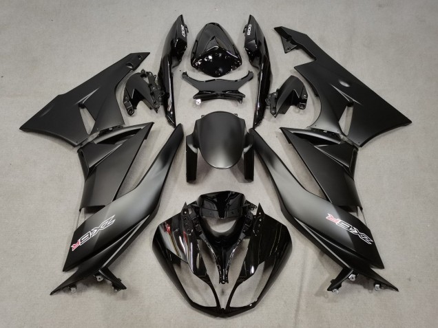 2009-2012 Matte Black Glossy Black White Red Kawasaki ZX6R Motorcycle Fairings Canada