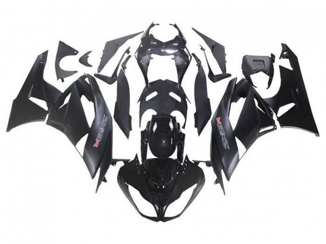 2009-2012 Glossy Black Matte Black Kawasaki ZX6R Motorcycle Fairing Kits Canada
