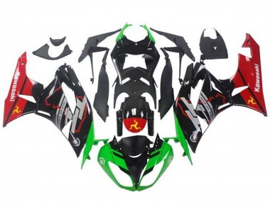 2009-2012 Green Glossy Black Red Kawasaki ZX6R Motorcycle Fairings Canada