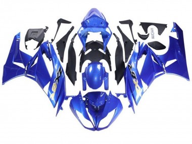 2009-2012 Blue Black Gold Kawasaki ZX6R Motorcycle Fairings Canada