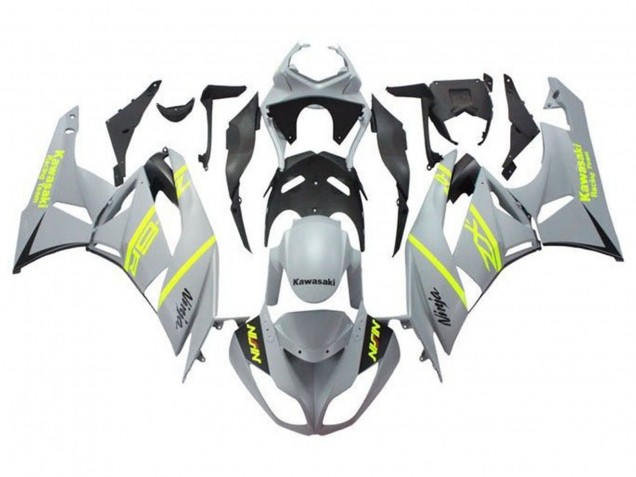 2009-2012 Grey Yellow Black Kawasaki ZX6R Motorcycle Fairings Canada