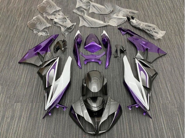 2009-2012 Purple White Silver Black Kawasaki ZX6R Motorcycle Fairings Canada