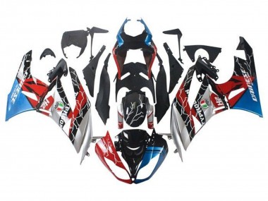 2009-2012 Blue Red Glossy Black Silver Kawasaki ZX6R Motorcycle Fairings Canada