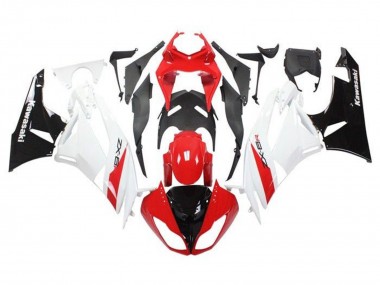 2009-2012 Red White Black Kawasaki ZX6R Motorcycle Fairings Canada