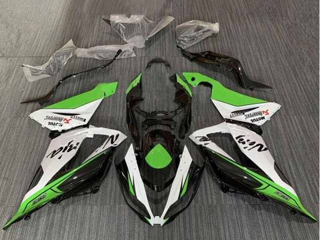 2013-2018 Green White Black Kawasaki ZX6R Motorcycle Fairings Canada