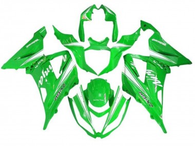 2013-2018 Green White Kawasaki ZX6R Motorcycle Fairings Canada