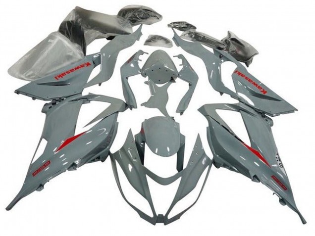 2013-2018 Nardo Grey Red Kawasaki ZX6R Motorcycle Fairing Canada