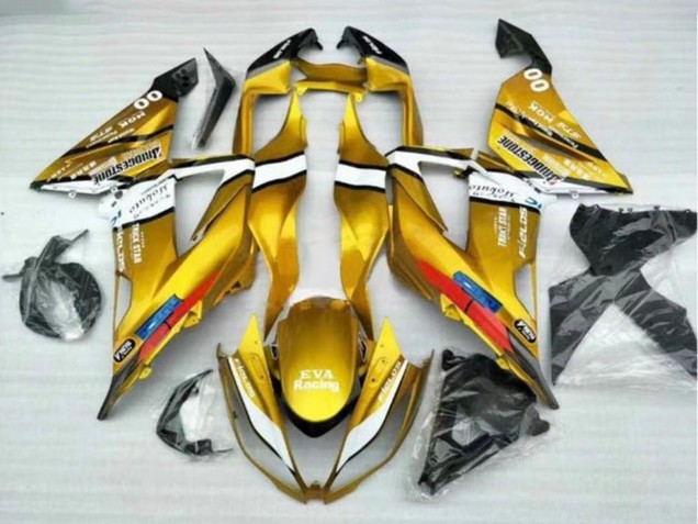 2013-2018 Gold White Black Kawasaki ZX6R Motorcycle Fairings Canada