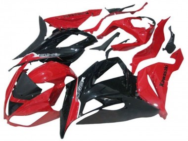 2013-2018 Red Glossy Black Kawasaki ZX6R Motorcycle Fairing Canada