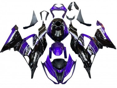 2013-2018 Blue Glossy Black Kawasaki ZX6R Motorcycle Fairing Canada