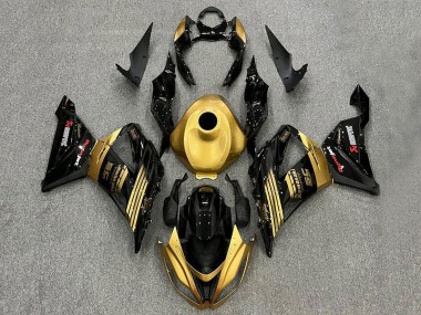 2013-2018 Gold Glossy Black Kawasaki ZX6R Motorcycle Fairings Canada