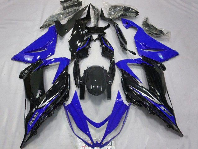2013-2018 Blue Glossy Black Kawasaki ZX6R Motorcycle Fairings Canada