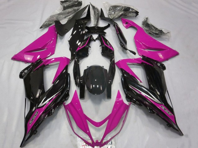 2013-2018 Pink Glossy Black Kawasaki ZX6R Motorcycle Fairings Canada