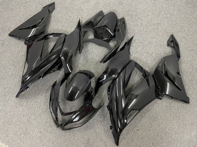2013-2018 Glossy Black Matte Black Kawasaki ZX6R Bike Fairings Canada