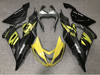 2013-2018 Matte Black Yellow Kawasaki ZX6R Motorcycle Fairings Canada