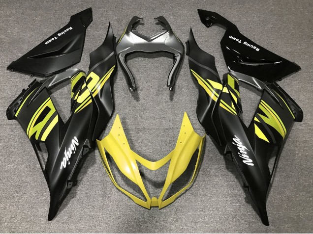 2013-2018 Matte Black Yellow Kawasaki ZX6R Motorcycle Fairings Canada