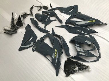 2013-2018 Dark Grey Yellow Kawasaki ZX6R Motorcycle Fairings Canada