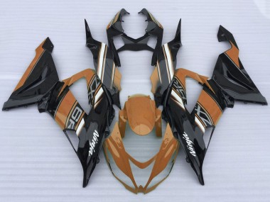 2013-2018 Orange Black White Kawasaki ZX6R Motorcycle Fairings Canada