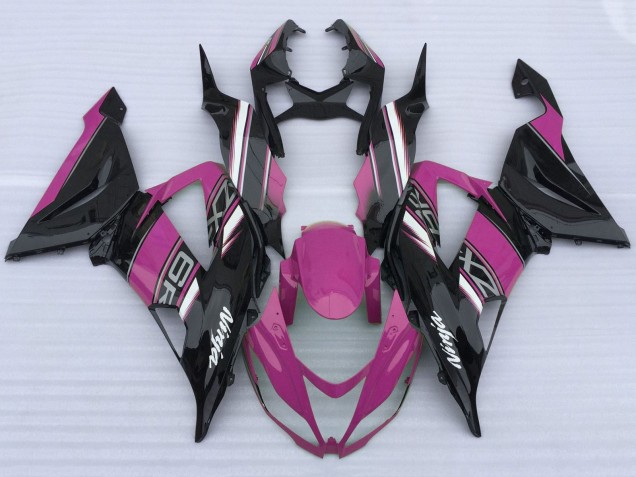 2013-2018 Pink Black White Kawasaki ZX6R Motorcycle Fairings Canada