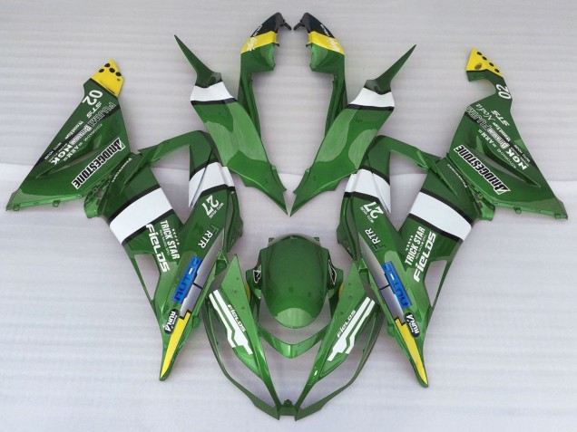 2013-2018 Green Yellow Blue White Kawasaki ZX6R Motorcycle Fairings Canada