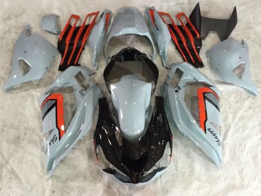 2013-2018 Nardo Grey Red Black Kawasaki ZX6R Motorcycle Fairings Canada