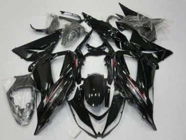 2013-2018 Glossy Black Silver Red Kawasaki ZX6R Motorcycle Fairings Canada