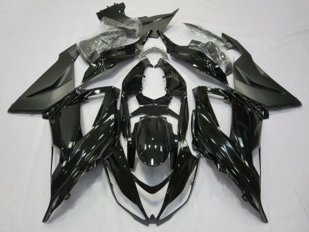 2013-2018 Glossy Black Matte Black Kawasaki ZX6R Motorcycle Fairing Canada