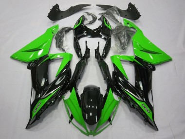 2013-2018 Green Glossy Black Kawasaki ZX6R Motorcycle Fairings Canada