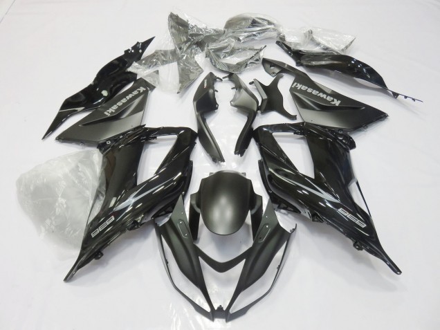 2013-2018 Glossy Black Matte Black Kawasaki ZX6R Motorcycle Fairings Canada