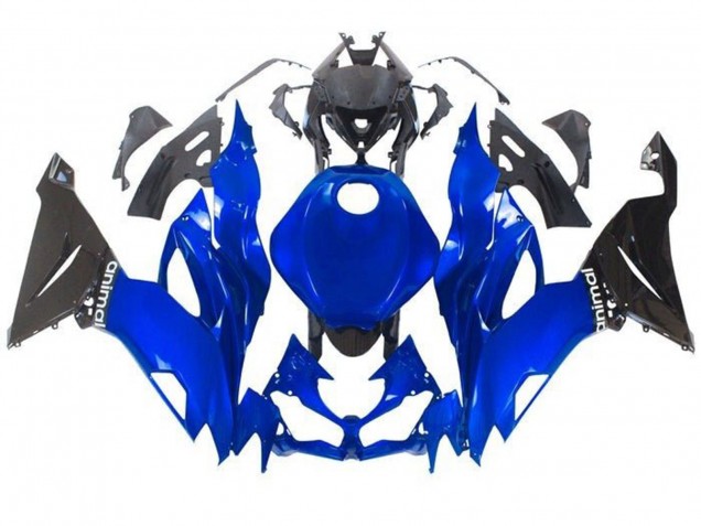 2019-2022 Blue Glossy Black Kawasaki ZX6R Motorcycle Fairings Canada