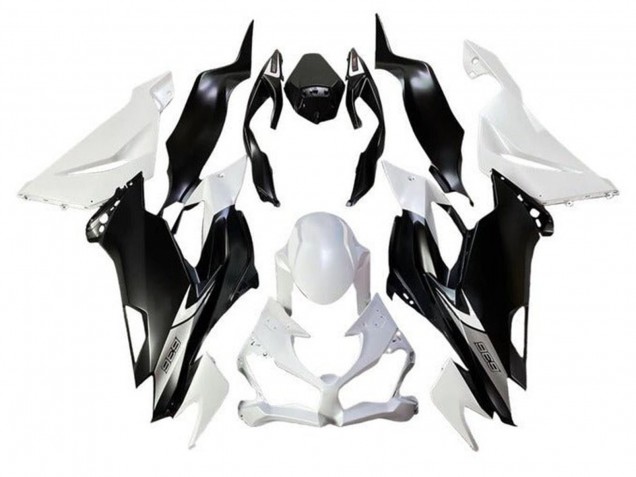 2019-2022 White Matte Black Kawasaki ZX6R Motorcycle Fairings Canada