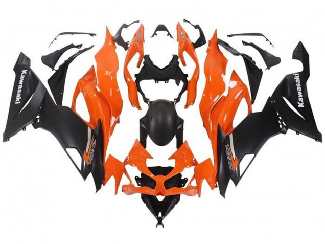 2019-2022 Orange Matte Black Kawasaki ZX6R Motorcycle Fairing Canada