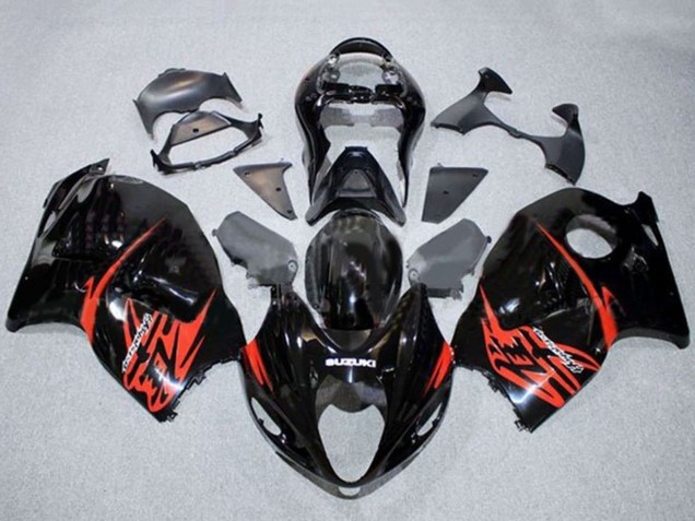 1996-2007 Glossy Black Red Suzuki GSXR 1300 Hayabusa Motorcycle Fairings Canada